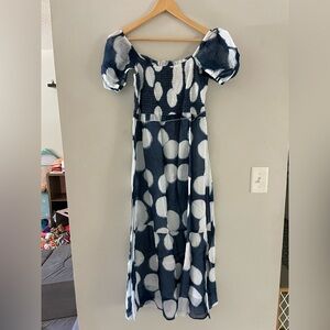 Clara the Label Blue and White Maxi Dress